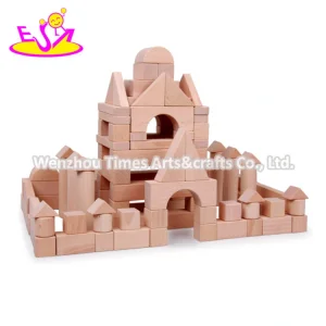 2020 New Arrival 180PCS Preschool Kids Wooden Building Blocks for Kids W13A207