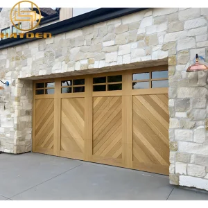 Aluminum Solid Wood Overhead Garage Doors