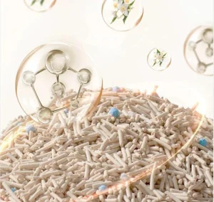 Areia para Gato de Carvão Ativado em Forma de Cilindro de Fibra Altamente Absorvente e Agregante em ISO9001/HACCP Aprovada Custo Competitivo para Exportação para os EUA, Canadá, Japão