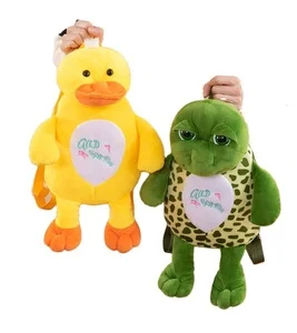 Custom Logo Cartoon Animal Plush Backpack