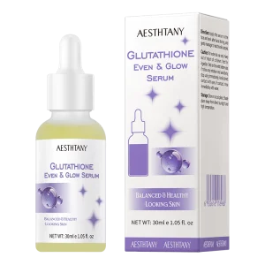 AESTHTANY Premium Glutathione Even &amp; Glow Skin Tone Dark Spot Correcting Serum 30ml Brightening for Daily Skin Care Spa