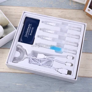 Teeth Whitening Gel Pen Kits LED Light Kit