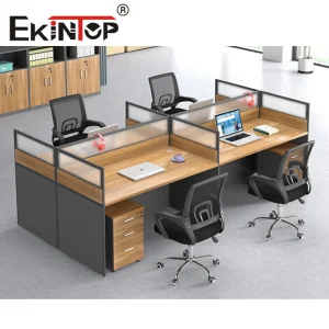 Ekintop Modern Modular Portable Corner Office Desk Table Space Cubicle Dividers Workstations Office Partition Furniture