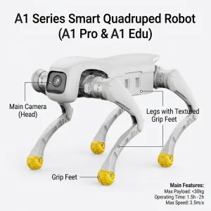 AI Robot Dog Bionic Quadruped for Defense and Safety
