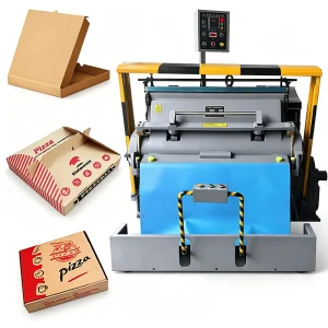 ML-930 Industrial Clamshell Die Cutter and Creasing Machine Manual Feeder Flat Die Cutting Machine For Pizza Box Die Cutting