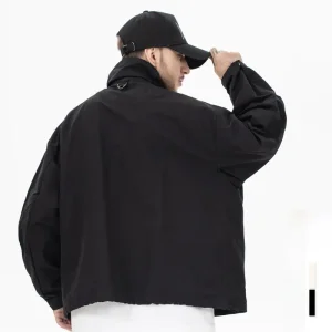 ODM ZD Three-dimensional multi-pockets black bomber jacket Companies, Products
