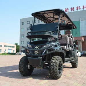 72V Lithium Battery Solar 6 Seaters off Road Electric Street Legal Luxury Golf Cart Buggy