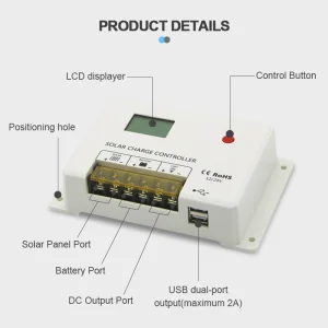 60A MPPT Solar Panel Battery Charger 12V 24V 36V 48V Solar Charger Controller MPPT 60A for Solar System