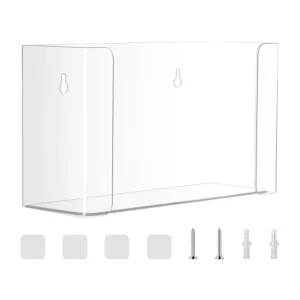 High Quality Clear Acrylic Glove Box Holder Wall Mounted Mask Dispenser Organizer for Gloves (YQD9-2)