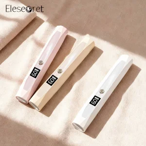 OEM / ODM 2 Timers Rechargeable Mini Nail Gel Light Curing Handheld Cordless UV Nail Lamp with LCD Display