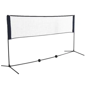 4m Portable Pickleball Net System with Rackets and Balls, Foldable, Easy Setup, Height Adjustable for Tennis and Badminton