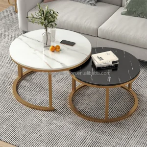 Nordic Luxury Nested Coffee Table