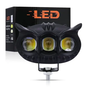 Owl 3-Bead Motorcycle LED Spot Light