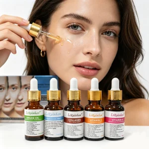 Multi Vitamin A C E &amp; Collagen Booster Anti-Aging Concentrate Serum Set - Hydrating, Brightening, Firming Facial Skin Care Set