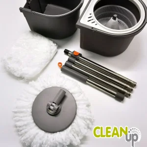 Flexible New Design 2 in 1 Detachable Bucket Space-Saving Magic Mop Tornado Mop Smart Spin Mop and Bucket with Wringer Set