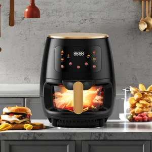 Fast Delivery Silver-Crest 1400W 4.5L 6L Capacity Digital Control Fry French Fries Air Fryer Cooker Oven