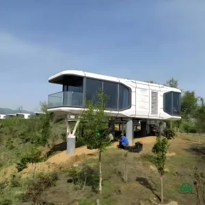 تصميم خارجي حصري بسيط متنقل منزلي مسبق الصنع ذكي لمساحة المنزل