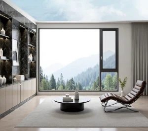High rise building casement window stable installation for high floor residential wall