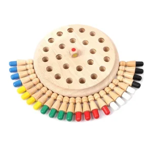 Wholesale Eco-Friendly Wooden Memory &amp; Chess Games for Kids Educational Match Stick Board Games for Family Party Fun