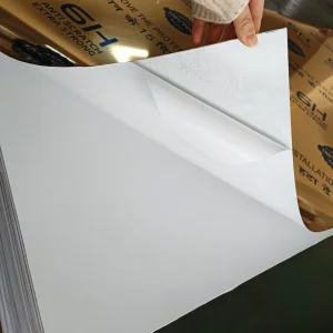 Leasinder 0.8mm 1mm Antique Self Adhesive Colored Feature Acrylic Sheet Mirror Silver Gold for Home Decor Craft