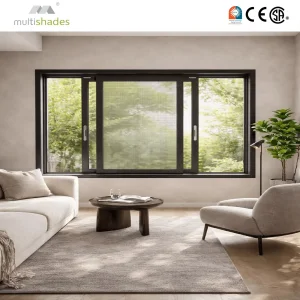 Ventana deslizante aluminio eficiente segura