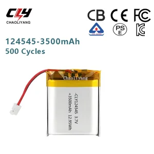 High-Temperature Resistant 3.7V 124545-3500mAh Polymer Lithium Battery, Used for Beauty Devices