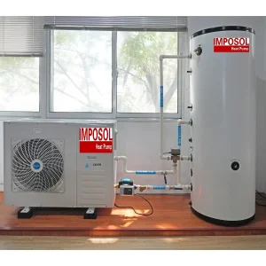 Imposol Efficent Eer a+++ 20kw Smart WiFi Controller CE RoHS R290/R32 Domestic Floor/Radiator/Fcu Heating and Cooling Hot Water Heat Pump Water Heater