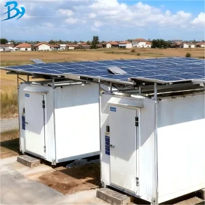 Solar Powered Mobile Box Type Double Door Cold Room Energy Saving Cold Storage For Food Preservation Solar Energy
