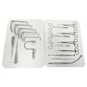 Sy-Xn05 Tonsil Scissors Crile Forceps Curettes Surgical Instrument Adenotonsillectomy Set