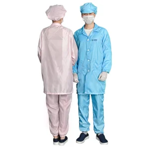 Factory Direct Anti-Static Workwear Coat Striped Style for Electronic Workshop Cleanroom ESD Safety Clothing Level Protection