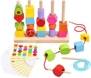OEM Montessori Wooden Sorting Stacking Toys