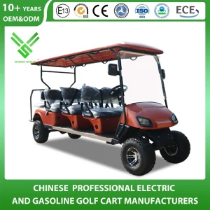 Shining Brand 8 Seat Electric 48V Seat Can Flip with Storage Box Golf Cart