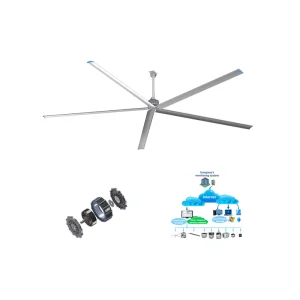 Heavy Duty Industrial Hvls Ceiling Fan Featuring Aerodynamic Blades for Maximum Cooling and Silent Operation