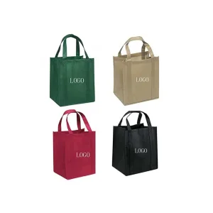 Bolsas de presente de tecido não tecido laminado em PP dobráveis e duráveis
