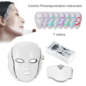 ODM Manufacturer Wholesale 7 Color Led Photon Light Therapy Machines Home Use Face Facial Beauty Mask with Neck for Facial Skin Care Factories, Products