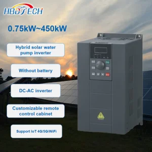 HBDTECH Premium Hybrid Solar Pump Inverter 450kW Battery-Less MPPT IoT Enabled Custom Control Cabinet