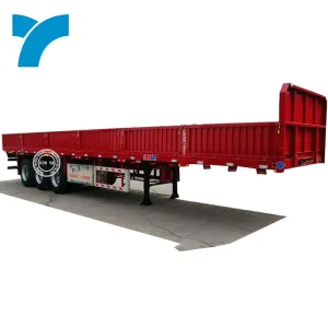 Factory Price 13meter 3-Axle Side Wall Truck Trailer 30-60t Fence Semi Trailer/Fence Cargo Semi Trailer/Livestock Fence Trailer