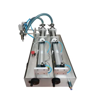 Semi-Automatic High Accuracy Pneumatic Piston Bench Top Cylinder Single-Head Liquid Sauce Paste Filling Filler Machine