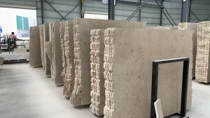 Cream Beige Limestone Natural Marble Slabs Flooring/Wall/Facade Panel Stone Floor Tiles Staircase