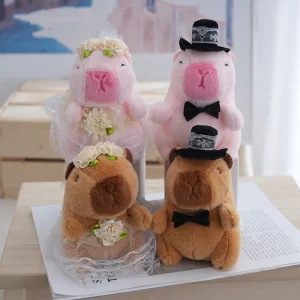 Wedding Dress Capybara Keychain