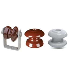 Juego de aisladores de porcelana con grillete de hardware y pernos en forma de D