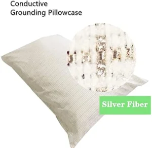 Soft Organic Cotton Conductive Silver Fiber Grounding Pillowcase Infused Anti-Microbial Pillowcase