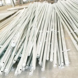 Galvanized Steel Octagonal Round High Mast Electric Power Monopole Transmission Tower