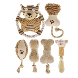 Wholesale Manufacturer Custom Logo Plush Squeaky Chew Set