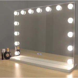 OEM ODM Lighted Makeup Mirror with 15 Dimmable LED Bulbs Tabletop Vanity Mirror Manufacturer