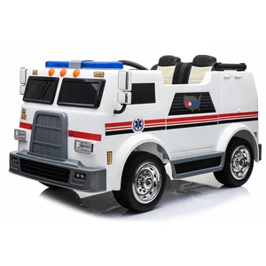 12V Battery-Powered Plastic Ride-on Car Child's Ambulance and Fire Truck Toy