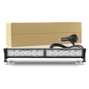 Auto Top Roof LED Emergency Strobe Warning Light Bar Dual Color 13 Flashing Modes for Car Truck Grill Offroad 12V 24V