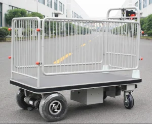Material Handling Equipments Electric Platform Cart with Shelf (HG-1050)
