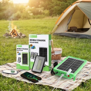 Portable off-Grid Solar Energy Home Lighting System Kit