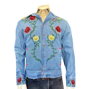 Custom Men's Embroidered Denim Jacket